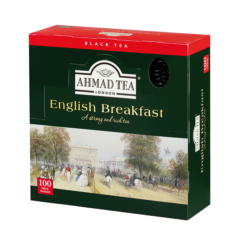 Ahmad Tea London English Breakfast 100 torebek w kopertach aluminiowych (1)
