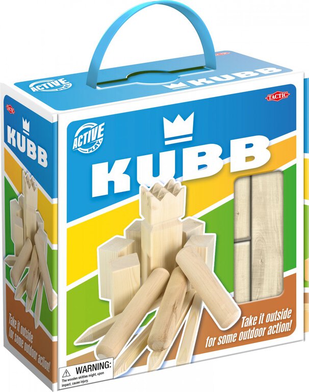 Kubb w kartonowym pudełku