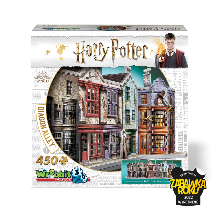 Wrebbit PUZZLE 3D Harry Potter Ulica Pokątna 450el